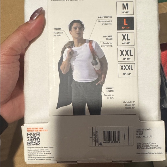 Pair of Thieves Men's 2 pk CLASSIC TEES Undershirts T-Shirt Super Soft Crew Neck - Picture 3 of 3